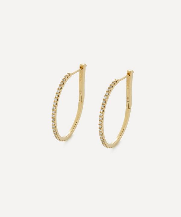 Liberty - 9ct Gold Rainbow Diamond Hoop Earrings