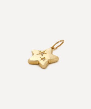 Liberty - 9ct Gold Star Love Large Diamond Pendant image number 2