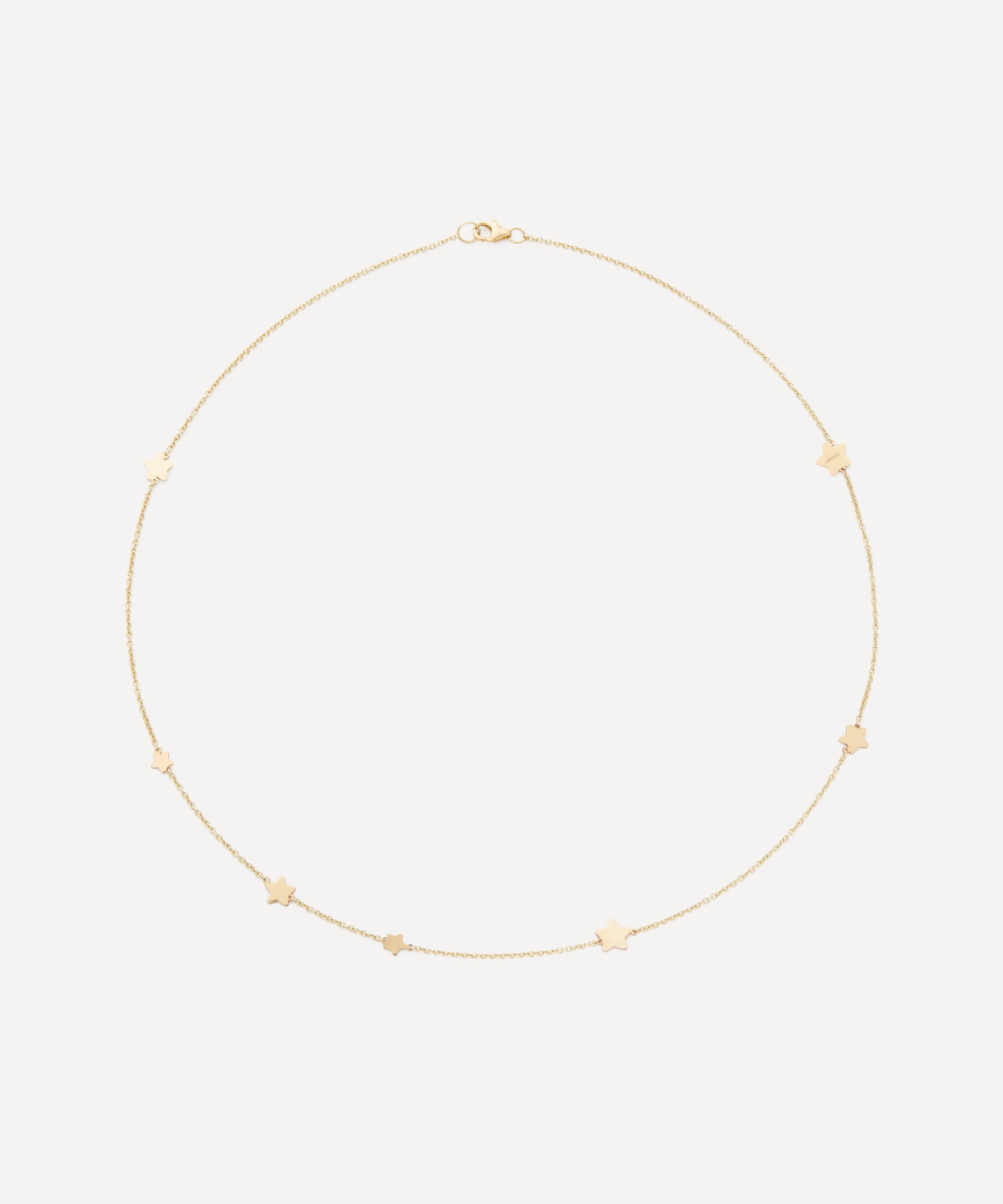 Liberty - 9ct Gold Star Love Chain Necklace