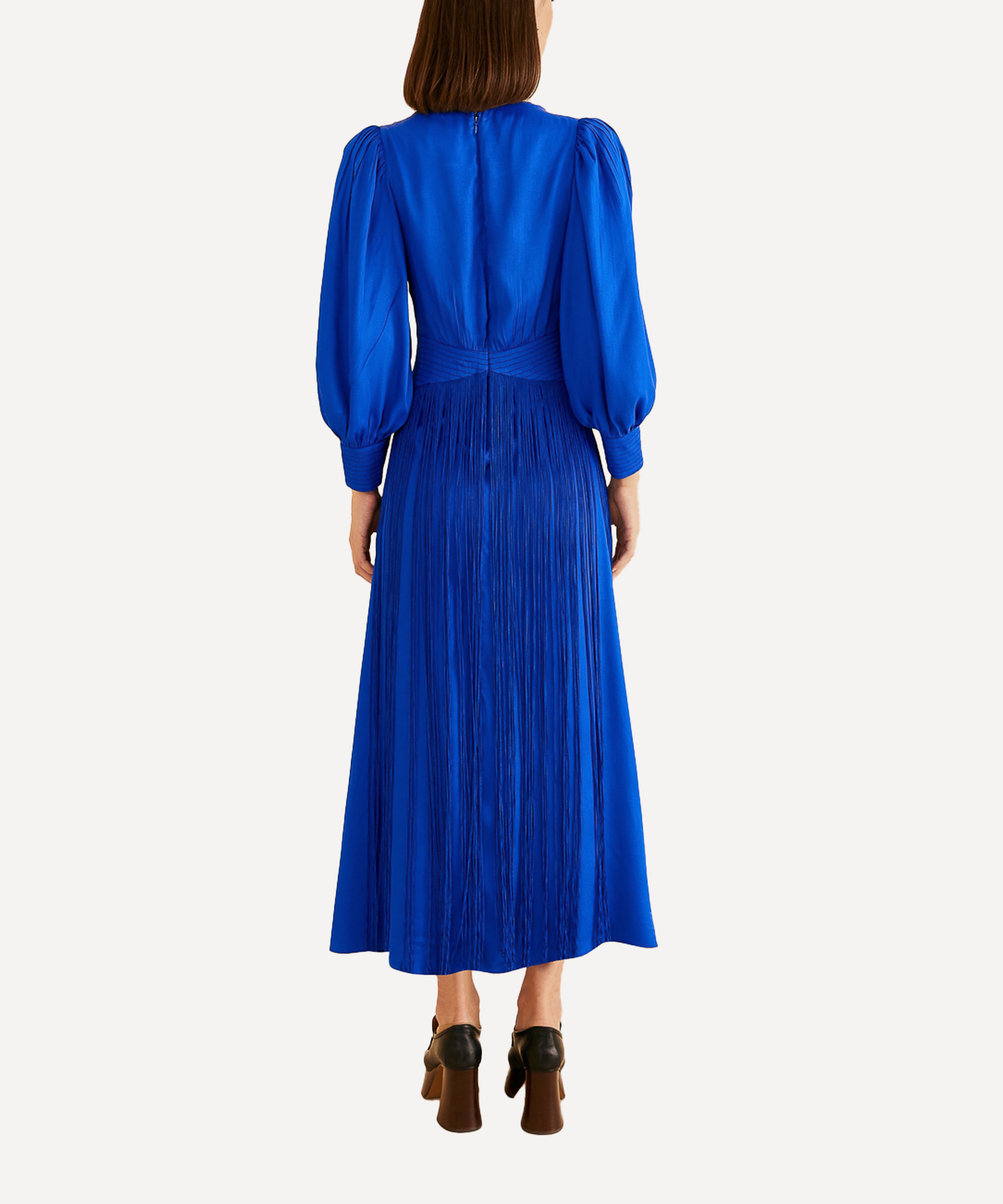 FARM Rio - Bright Blue Fringes Maxi-Dress image number 2