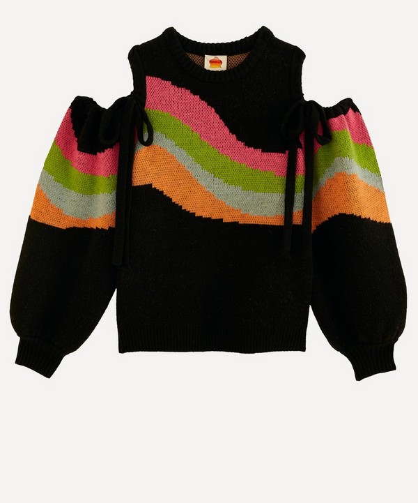 FARM Rio - Cut-Out Shoulder Knitted Jumper image number null
