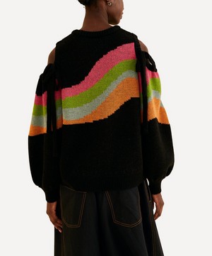 FARM Rio - Cut-Out Shoulder Knitted Jumper image number 2