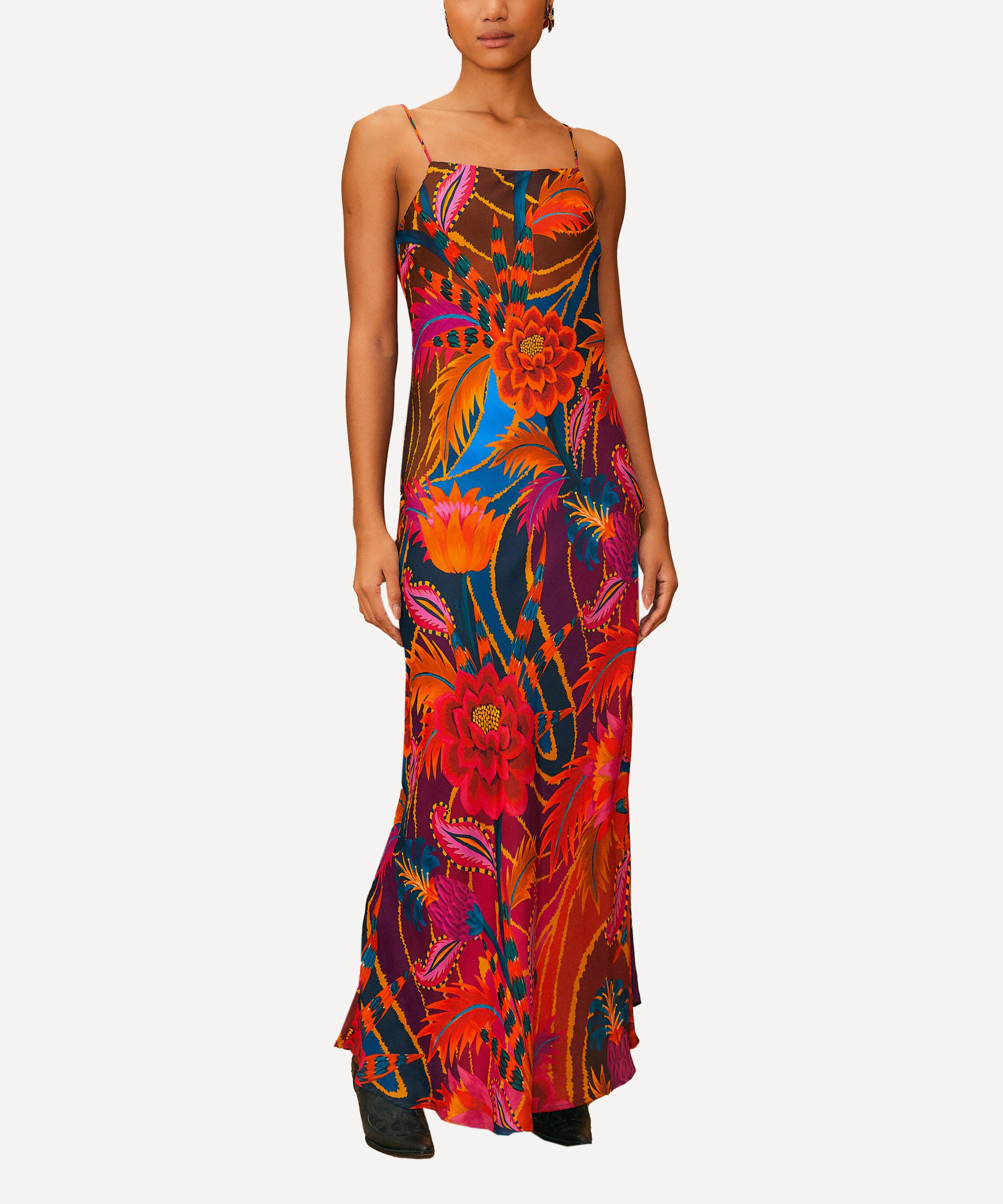 FARM Rio Vintage Wave Multicolour Sleeveless Maxi-Dress