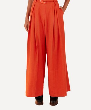 FARM Rio - Orange Tailored Trousers image number 3