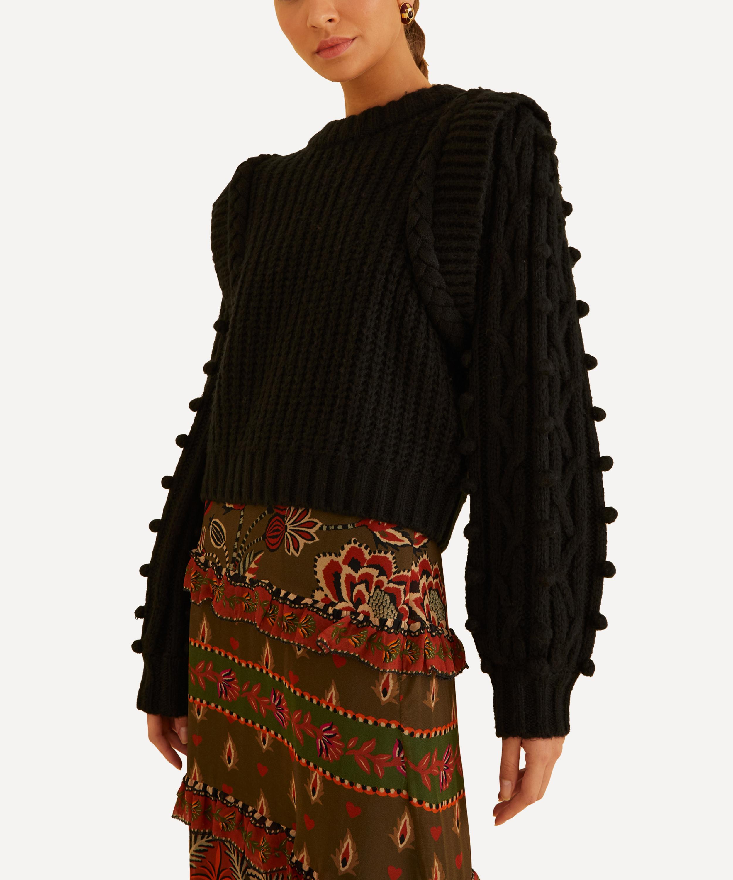 FARM Rio - Black Braided Jumper image number 1