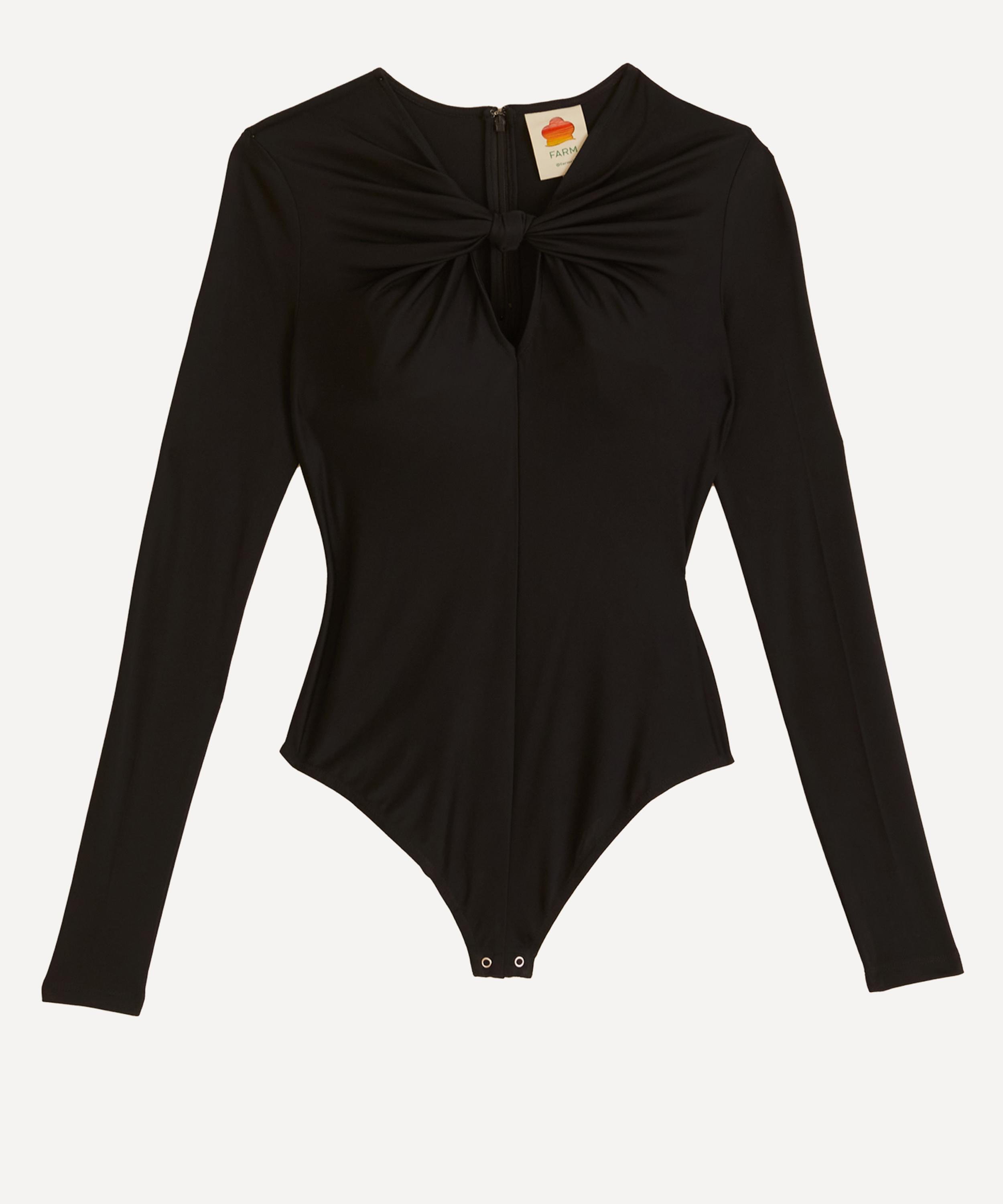 FARM Rio - Black Long Sleeve Bodysuit  image number 0