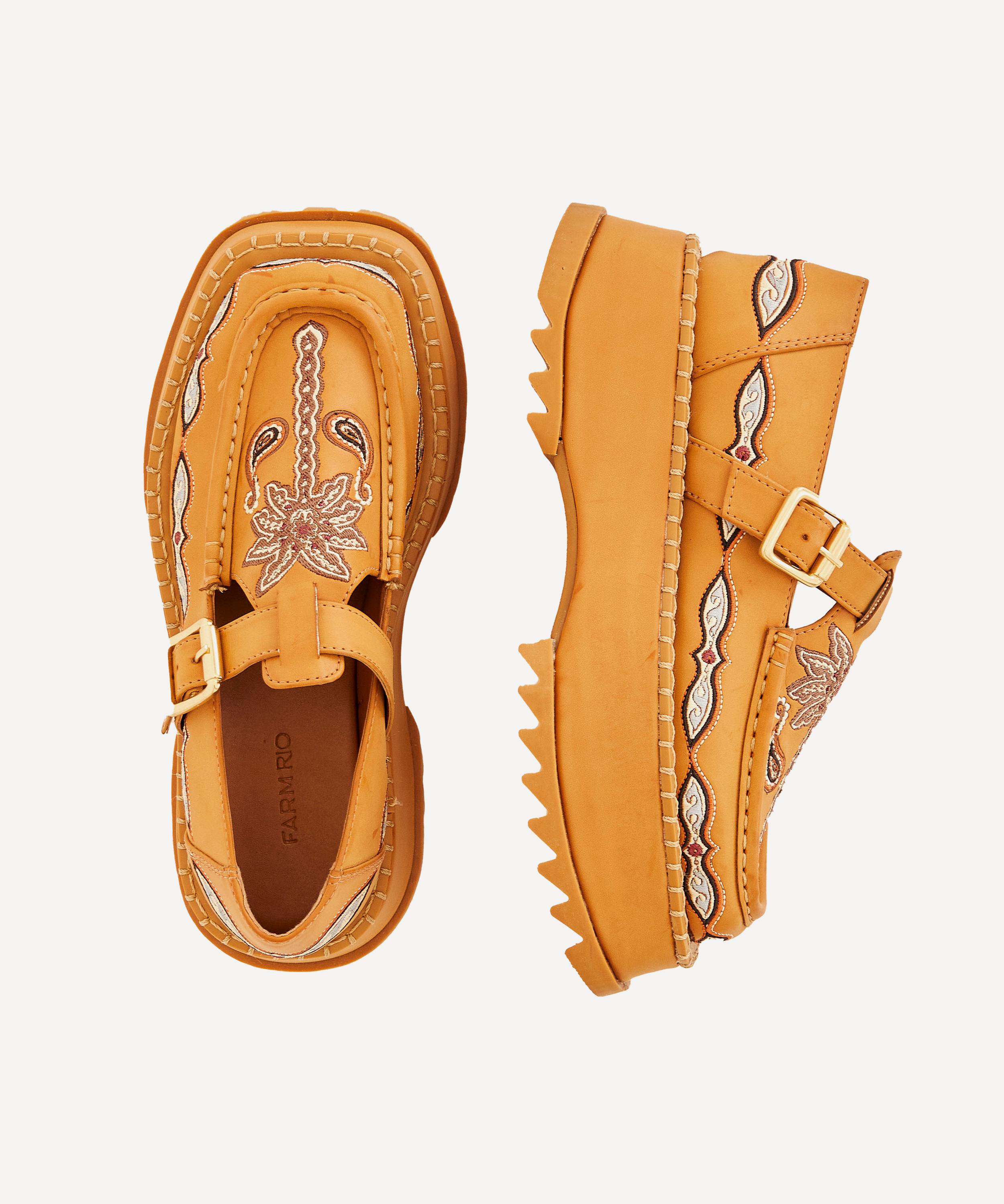 FARM Rio - Caramel Sweet Mermaids Platform Mary Janes image number 2