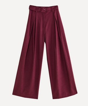 FARM Rio - Burgundy Tailored Trousers image number 0
