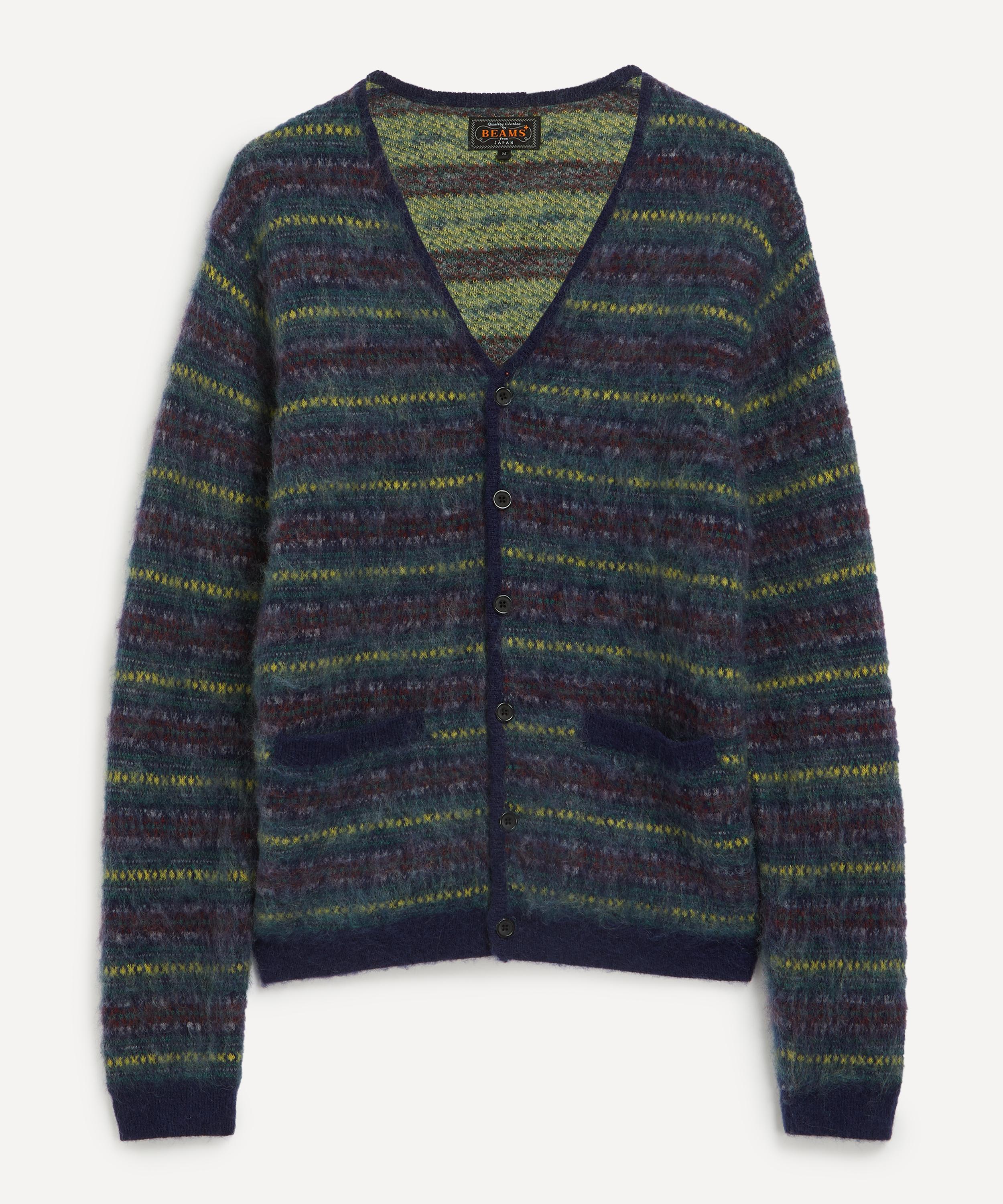 Beams Plus - Double Jacquard Fair Isle Cardigan image number 0