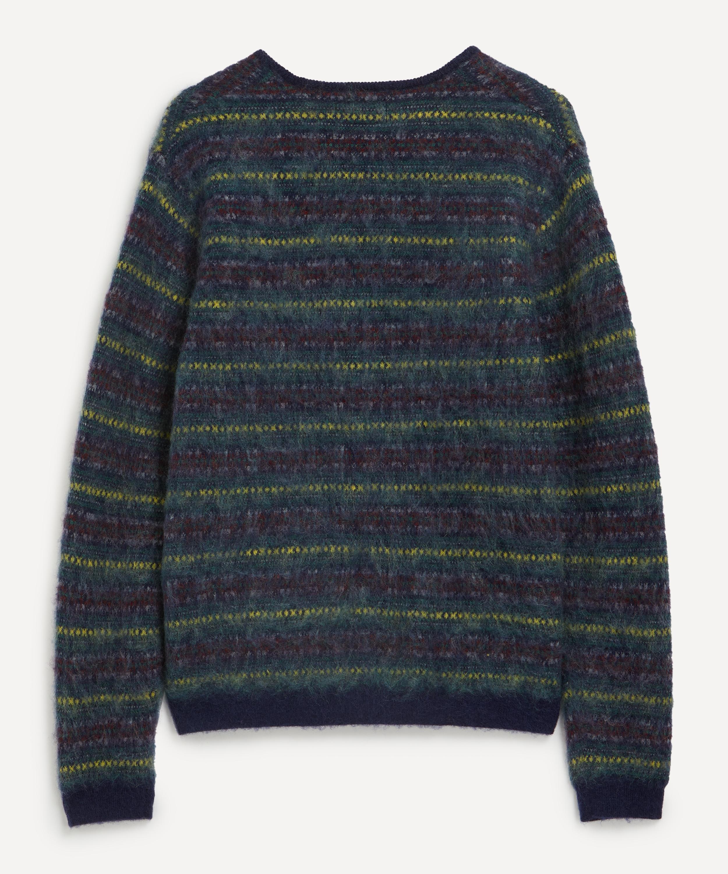 Beams Plus Double Jacquard Fair Isle Cardigan