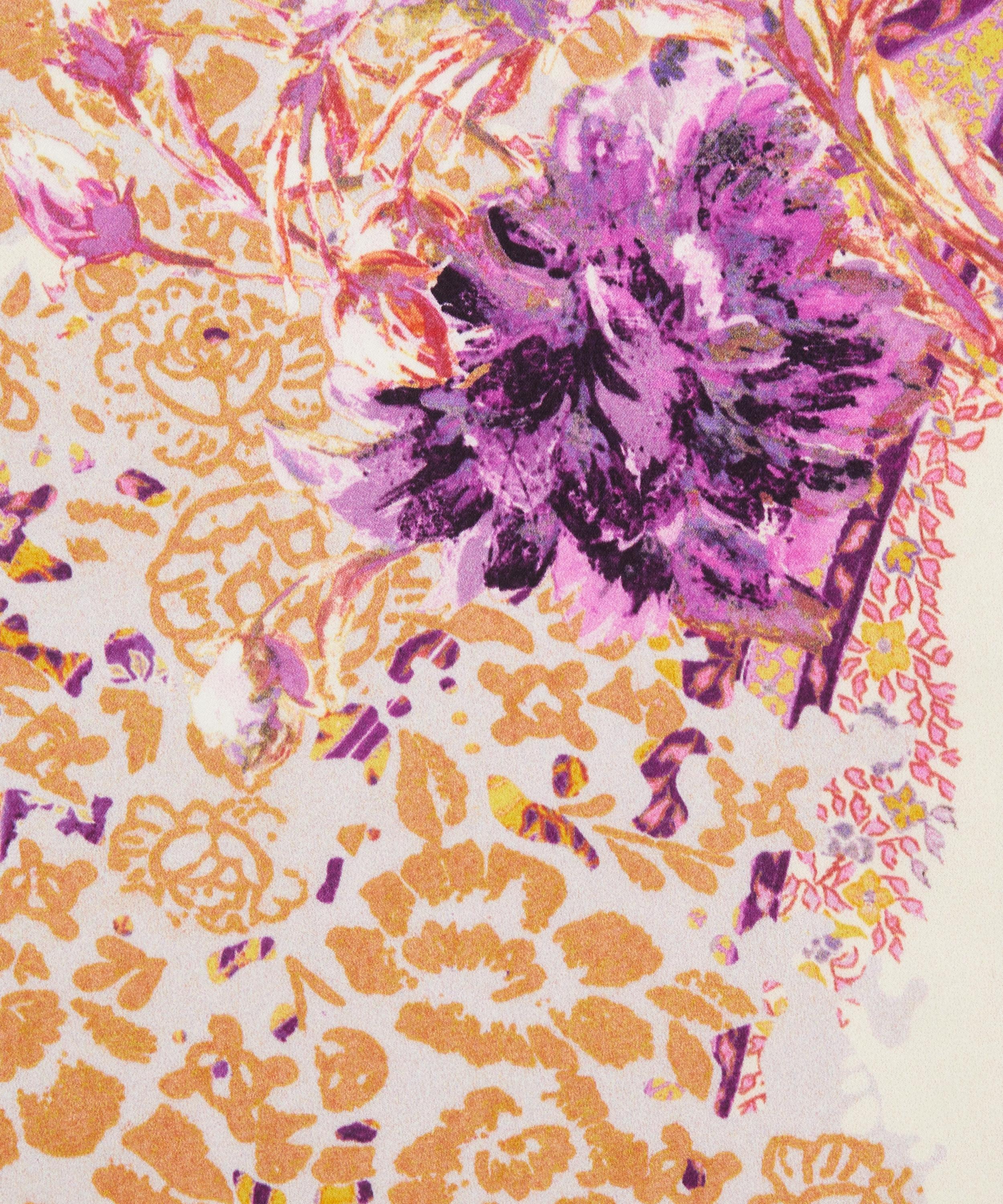 Ungaro - Large Flower and Paisley Silk Satin image number 0