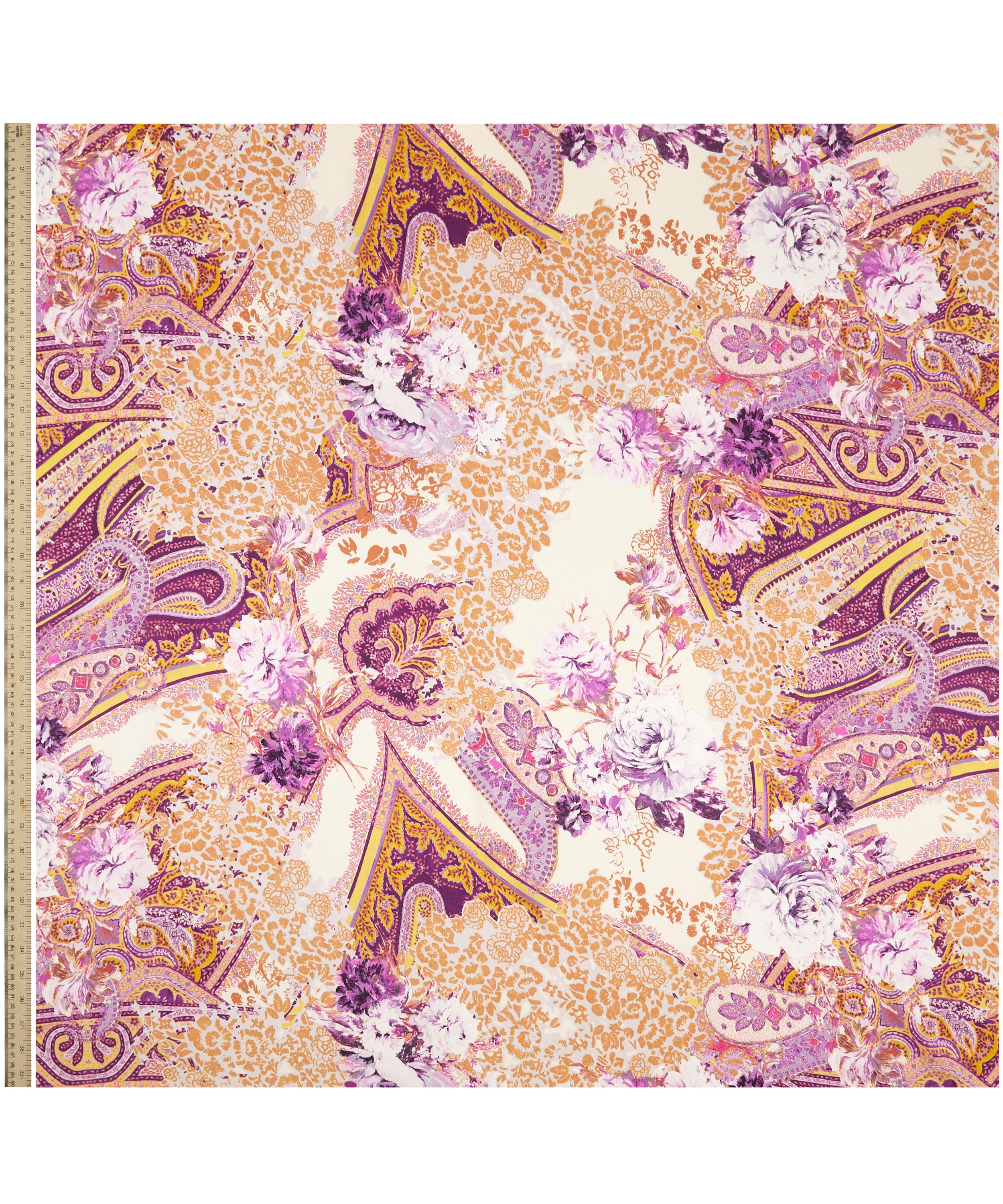 Ungaro - Large Flower and Paisley Silk Satin image number 1