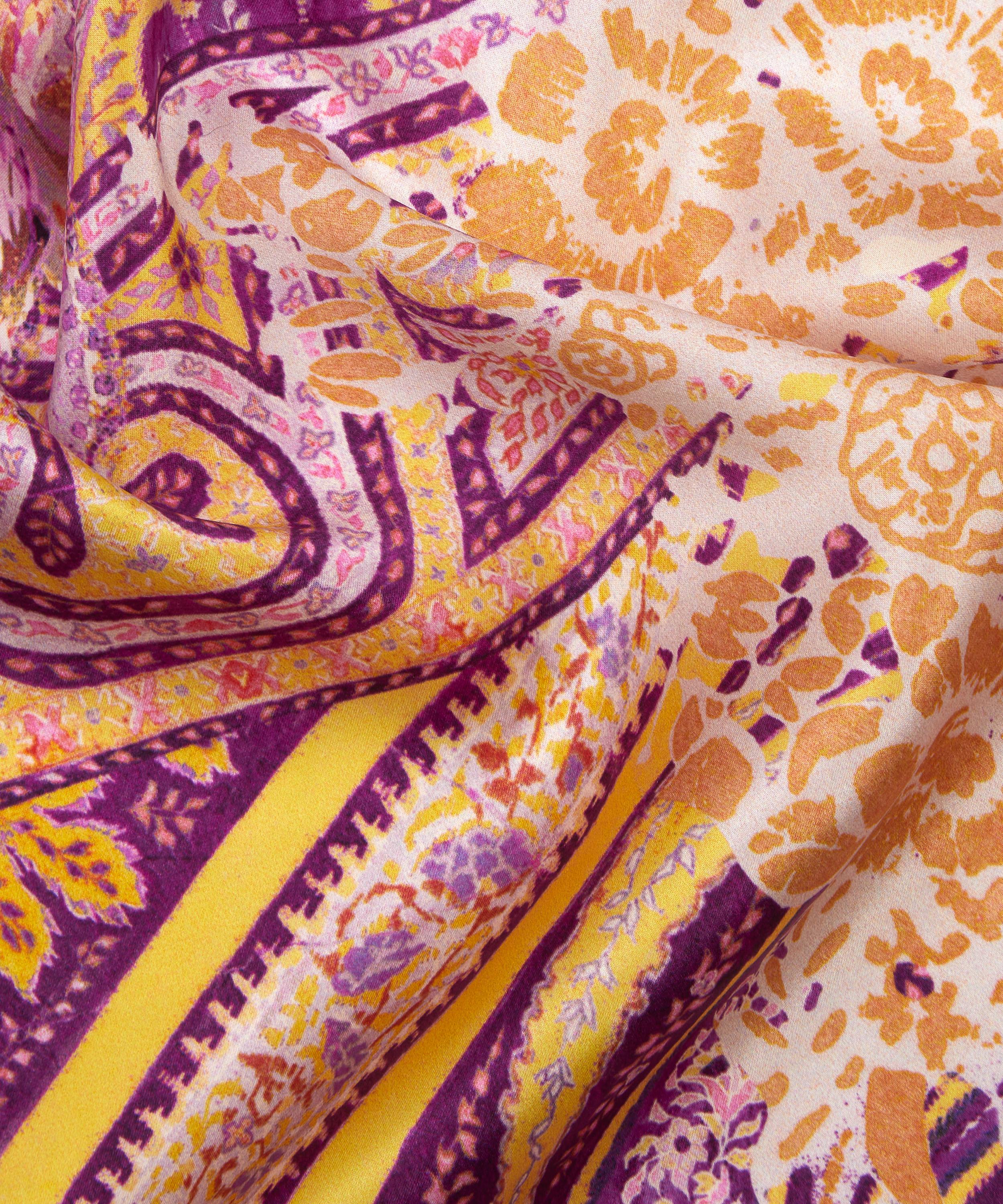 Ungaro - Large Flower and Paisley Silk Satin image number 3