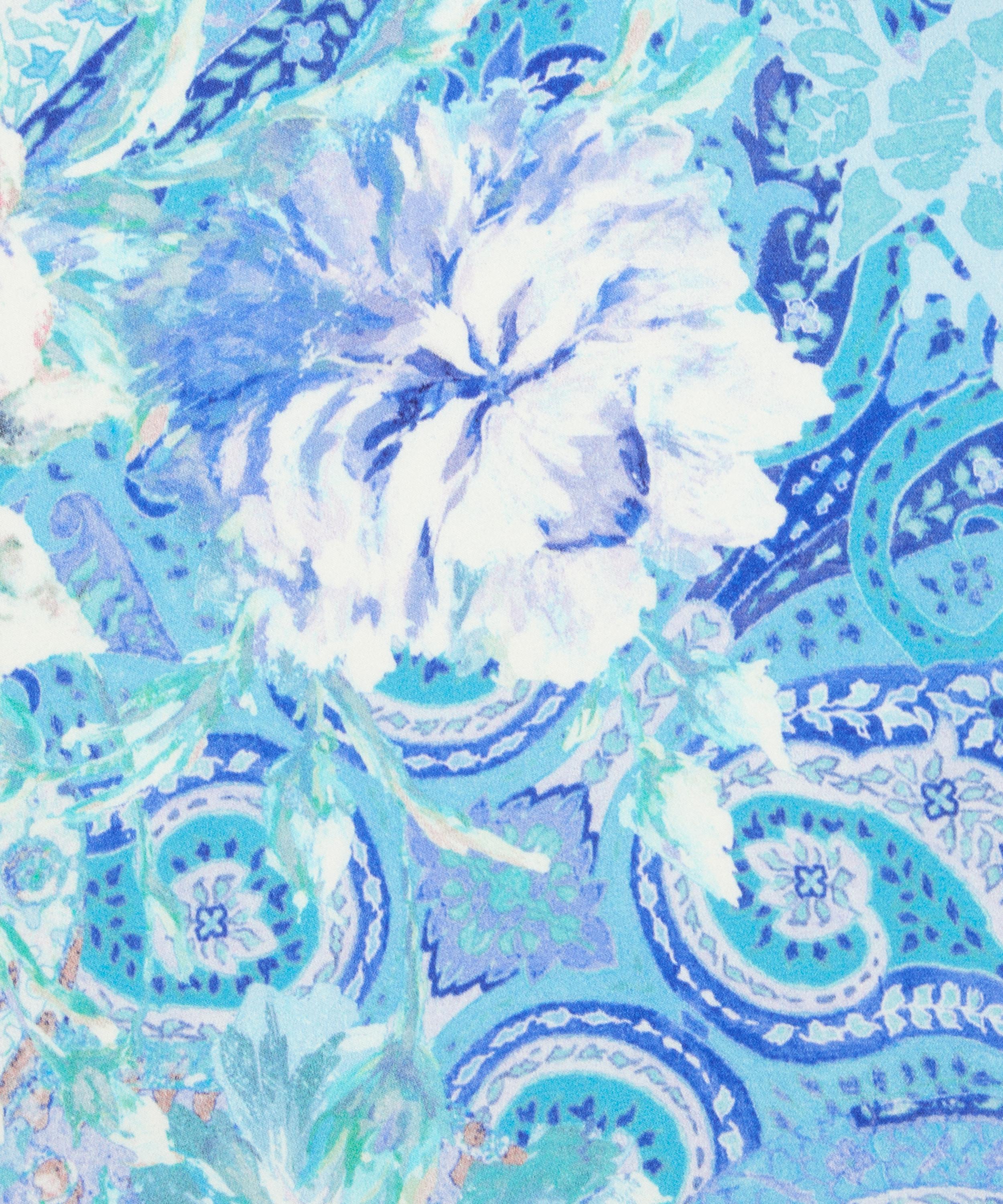 Ungaro - Large Flower and Paisley Silk Satin image number 0