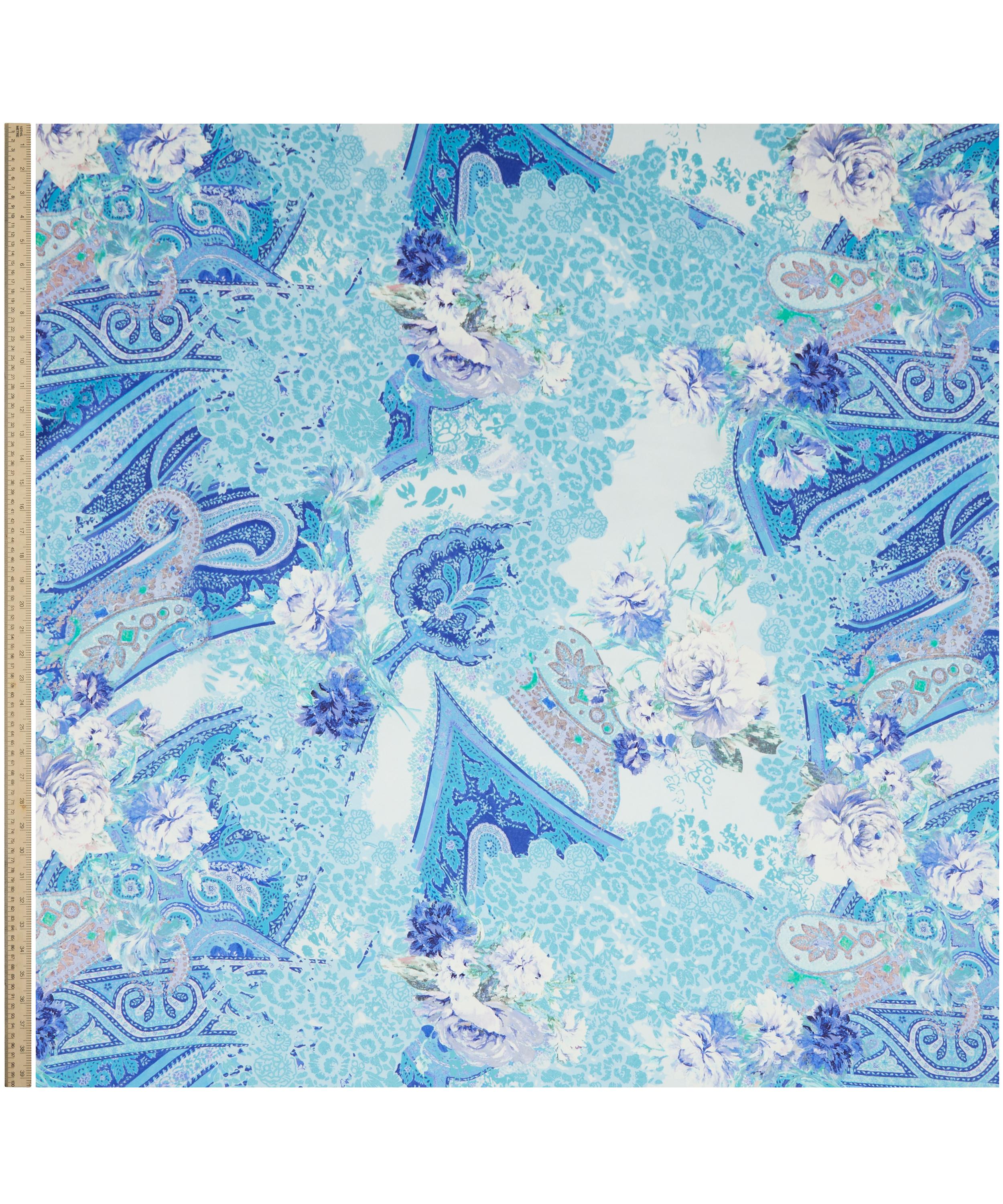 Ungaro - Large Flower and Paisley Silk Satin image number 1