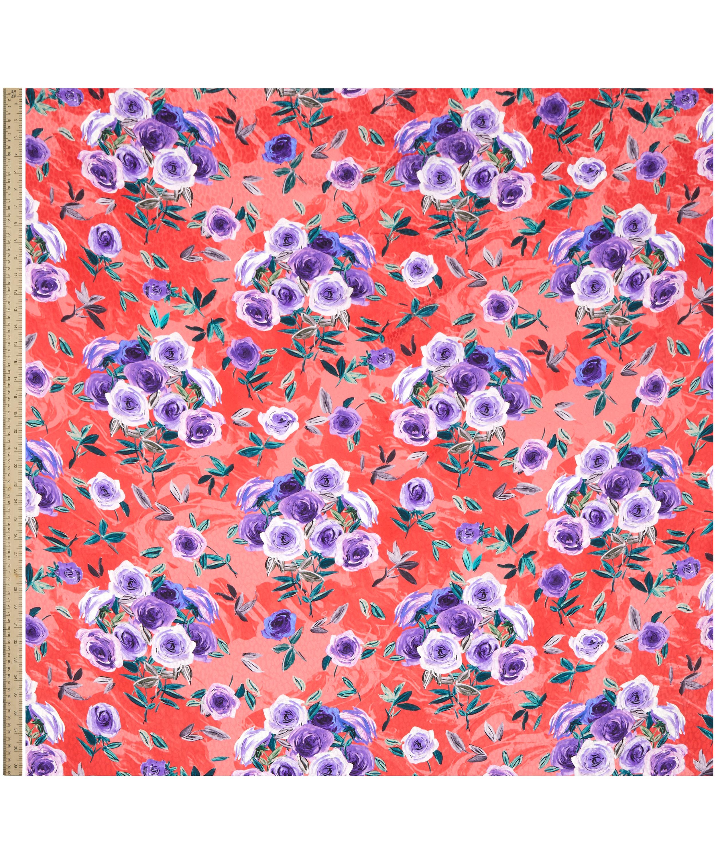 Ungaro - Flowers and White Leopard Silk Jacquard image number 1