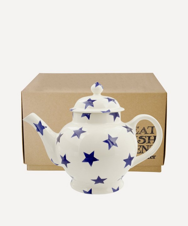 Emma Bridgewater - Blue Star Boxed Four Mug Teapot image number null