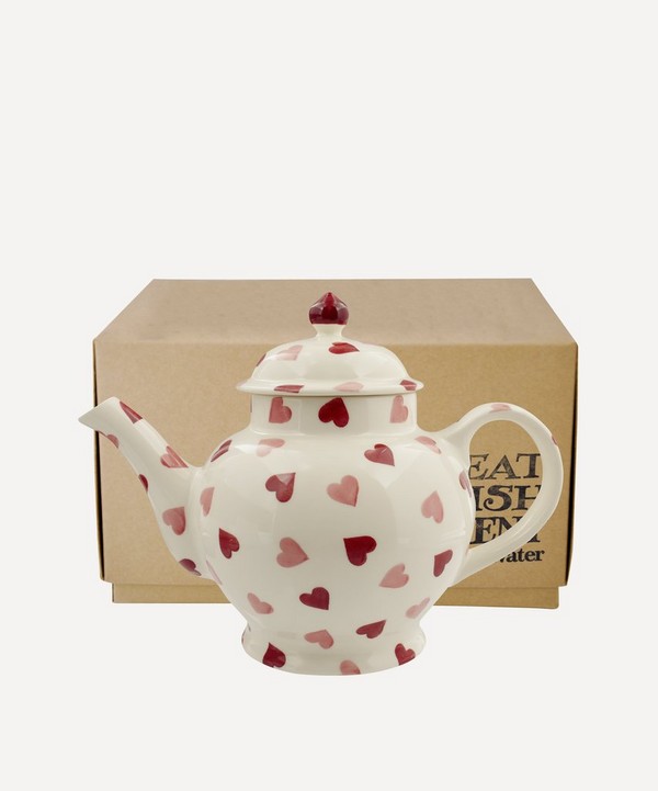 Emma Bridgewater - Pink Hearts Boxed Four Mug Teapot image number null