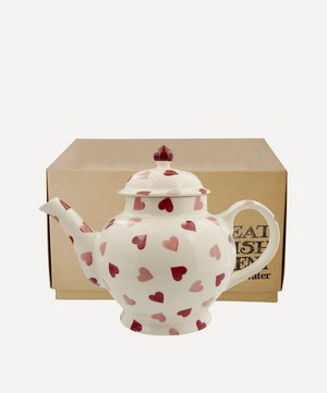 Emma Bridgewater - Pink Hearts Boxed Four Mug Teapot image number 0