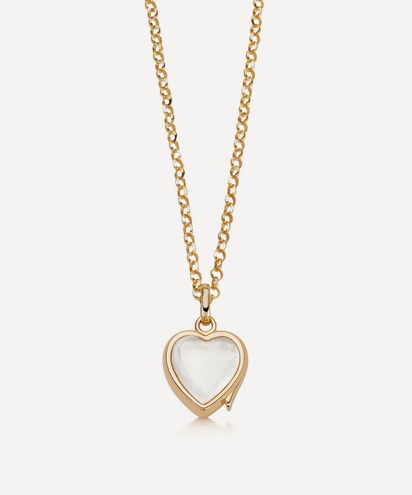 Loquet London - 14ct Gold Small Heart Locket image number null