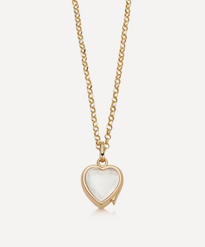 Loquet London - 14ct Gold Small Heart Locket image number 0