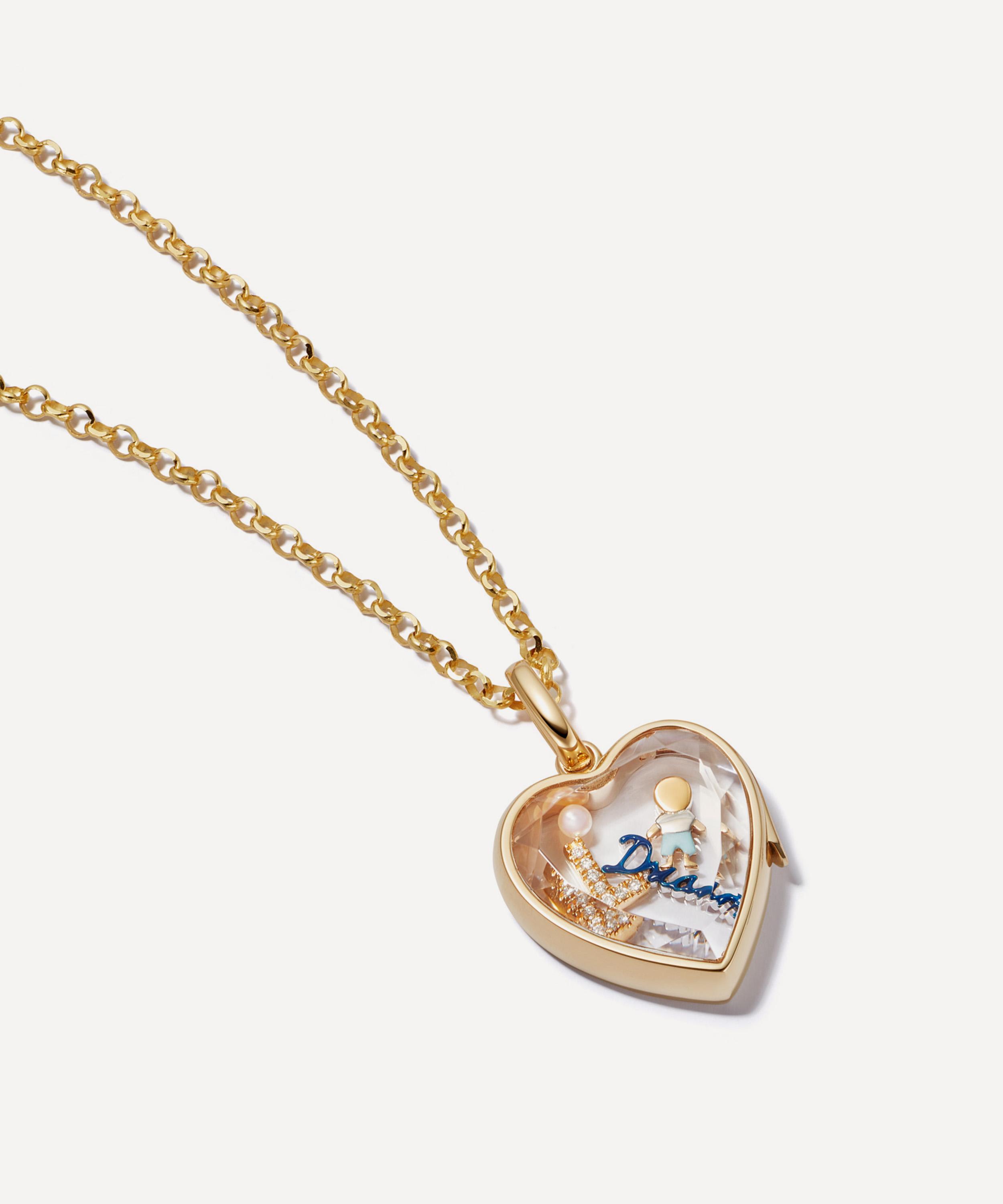 Loquet London - 14ct Gold Medium Heart Locket image number 2