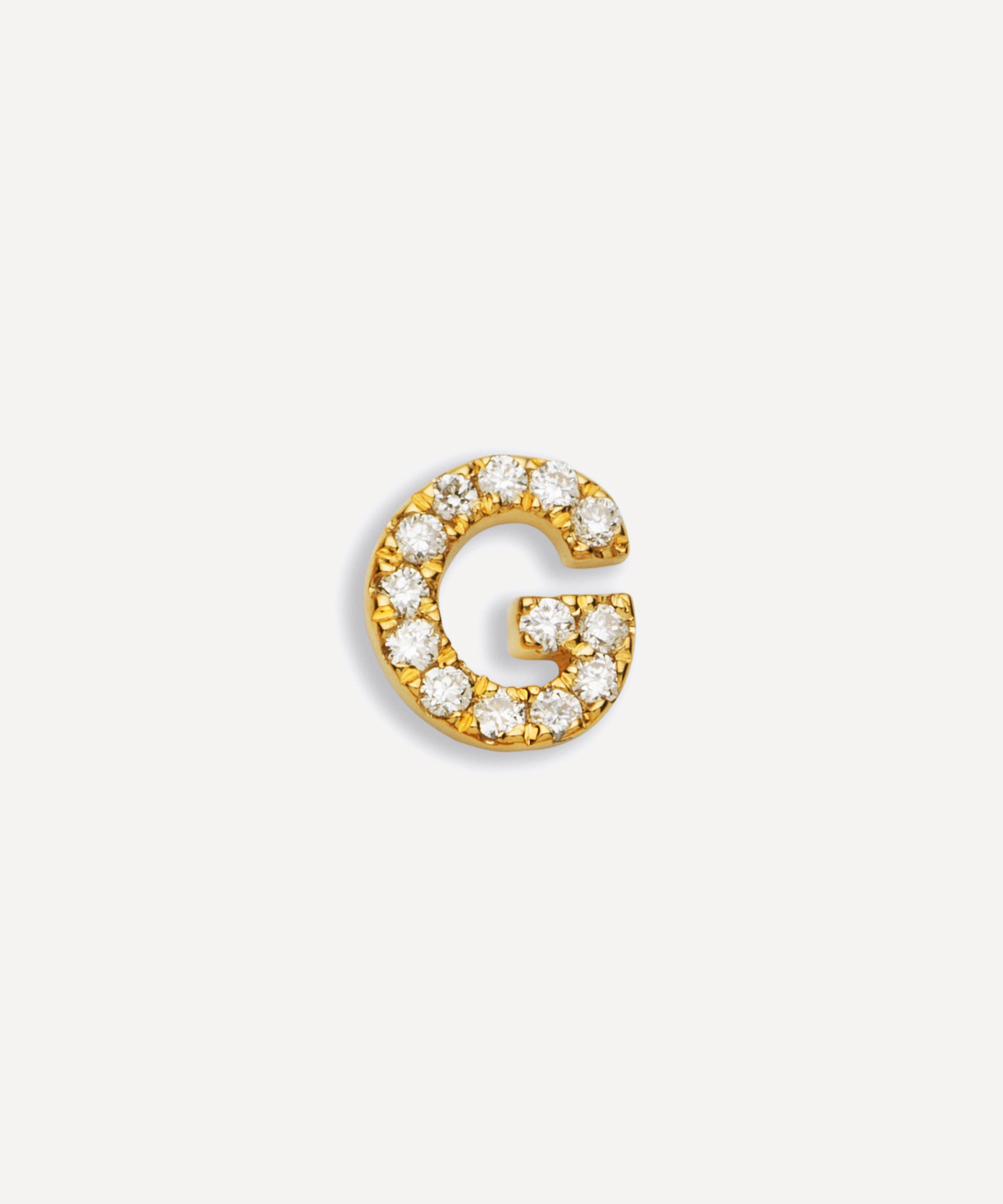 Loquet London - 18ct Gold Diamond G Charm image number 0