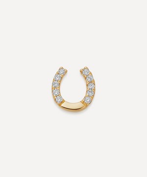 Loquet London - 18ct Gold Diamond Horseshoe Luck Charm image number 0