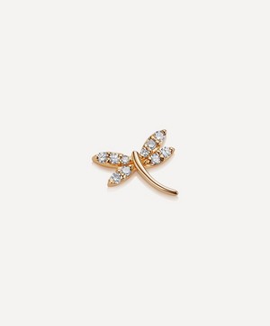 Loquet London - 18ct Gold Diamond Dragonfly Strength Charm image number 0