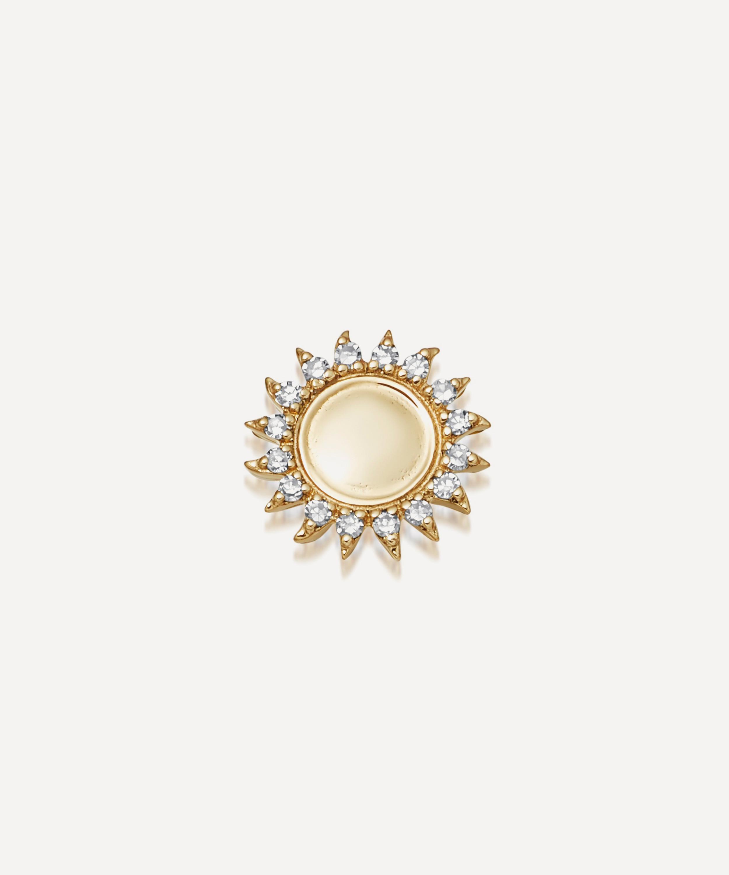 Loquet London - 18ct Gold Sun Charm image number 1