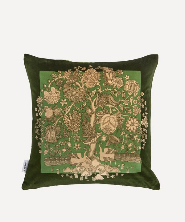 Liberty - Palampore Trail Square Velvet Cushion image number null