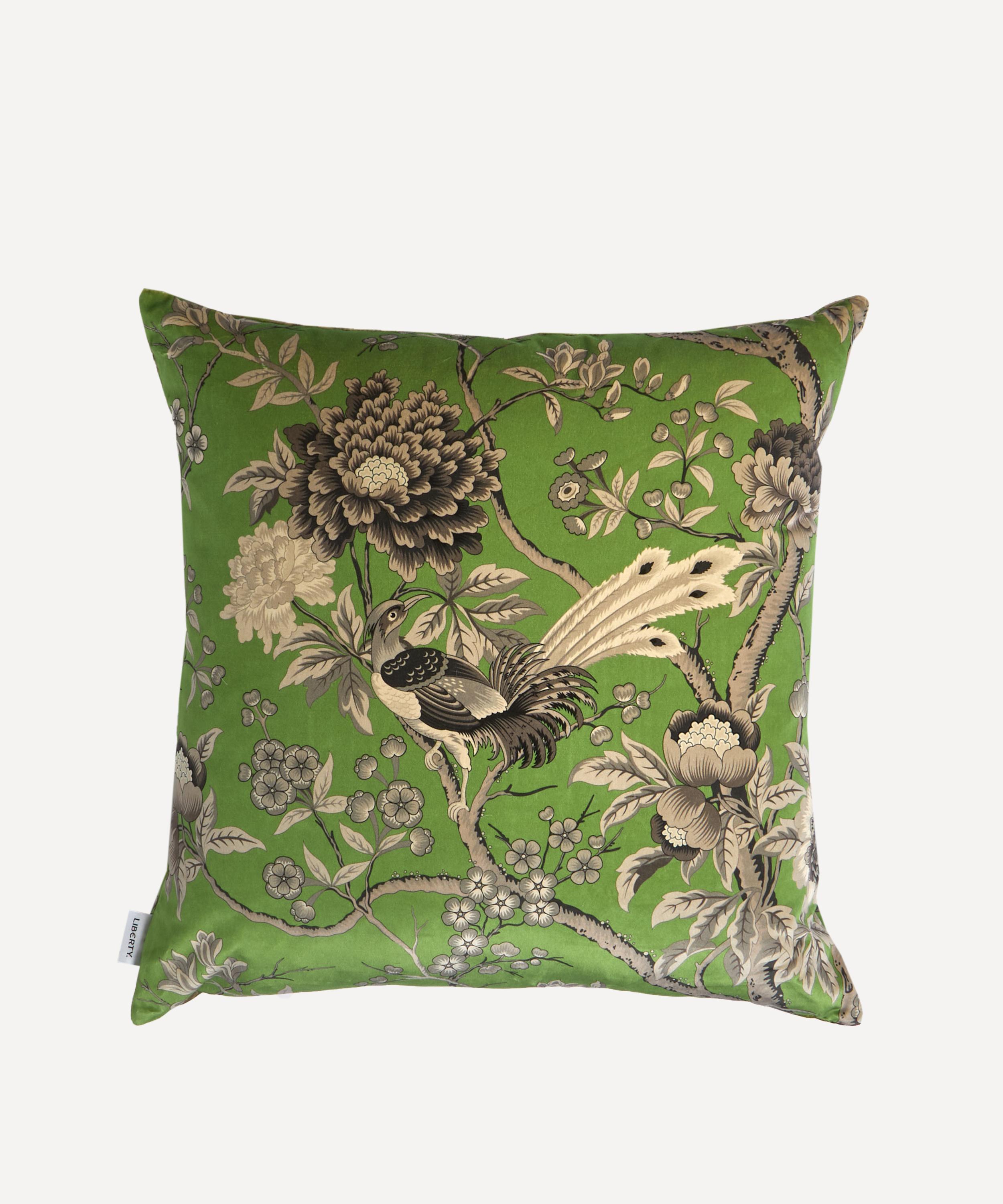 Liberty - Elysian Paradise Square Velvet Cushion image number 0