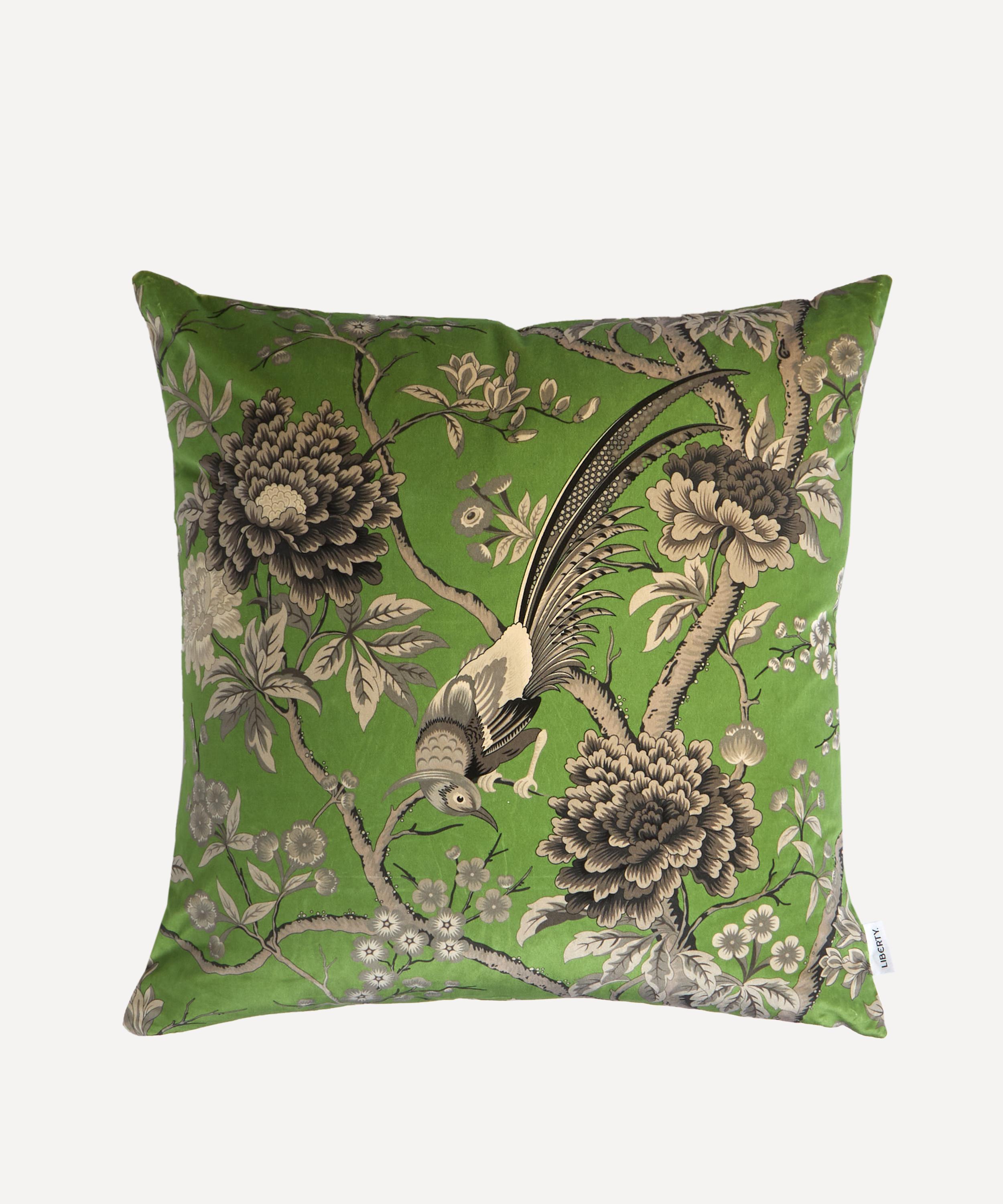 Liberty - Elysian Paradise Square Velvet Cushion image number 1