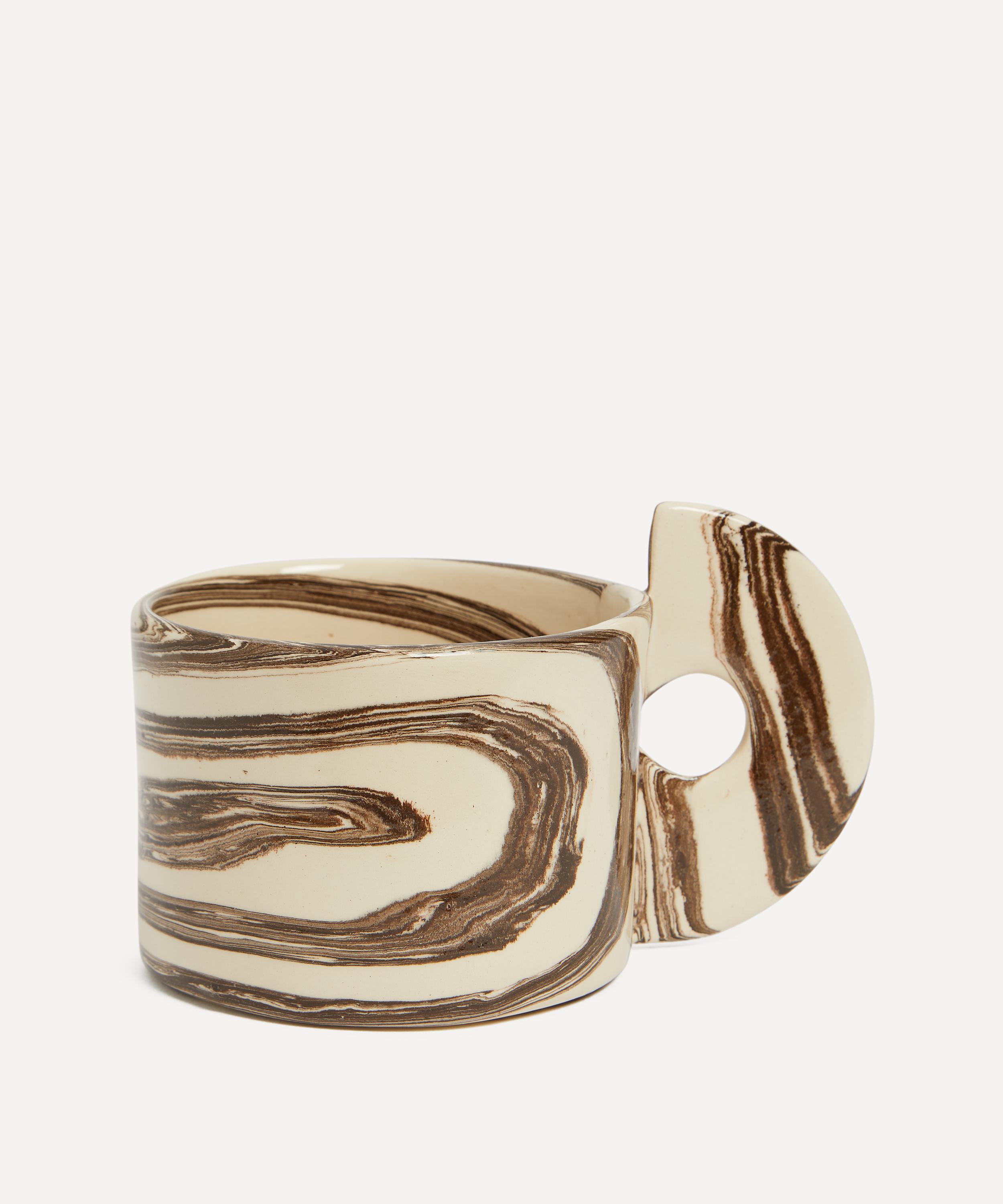 Henry Holland Studio - Brown and White Swirl Mug image number 0