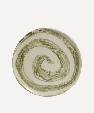 Henry Holland Studio - Green and White Swirl Side Plate image number 0