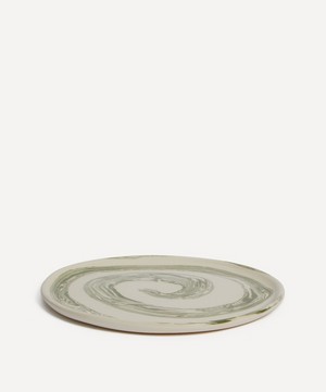 Henry Holland Studio - Green and White Swirl Side Plate image number 1