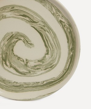Henry Holland Studio - Green and White Swirl Side Plate image number 3