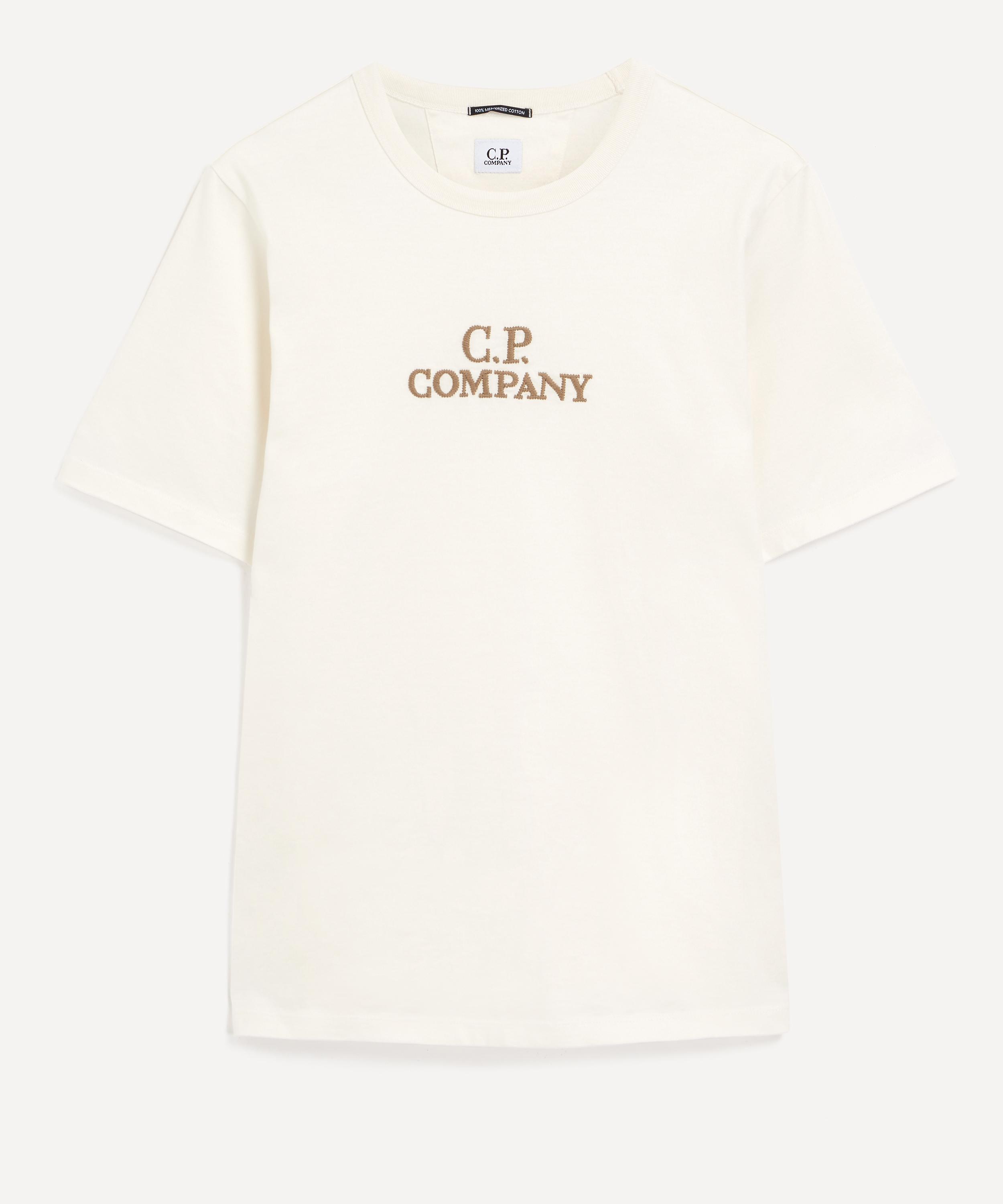 cp company printed label t shirt