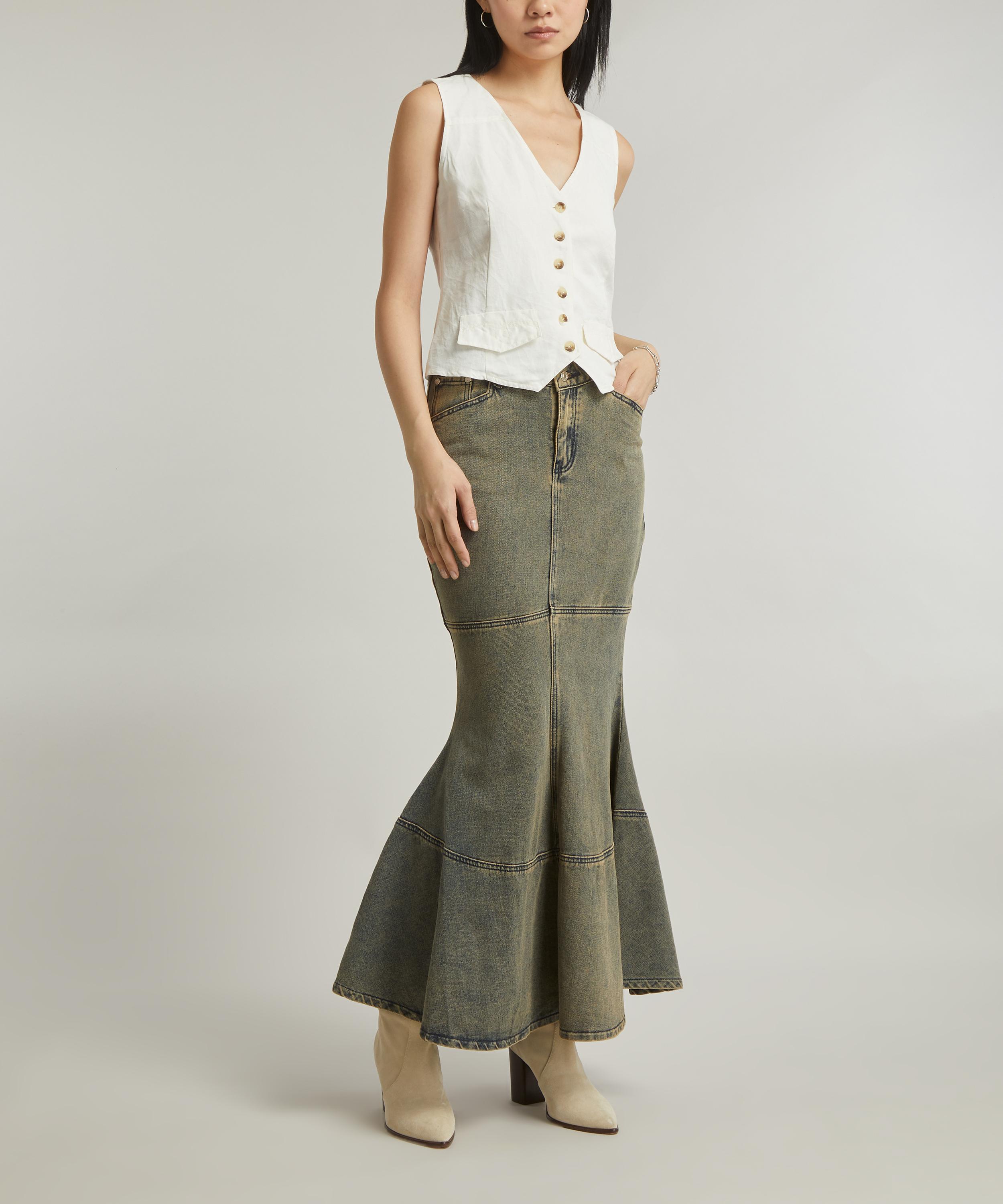 6pm hotsell jean skirt