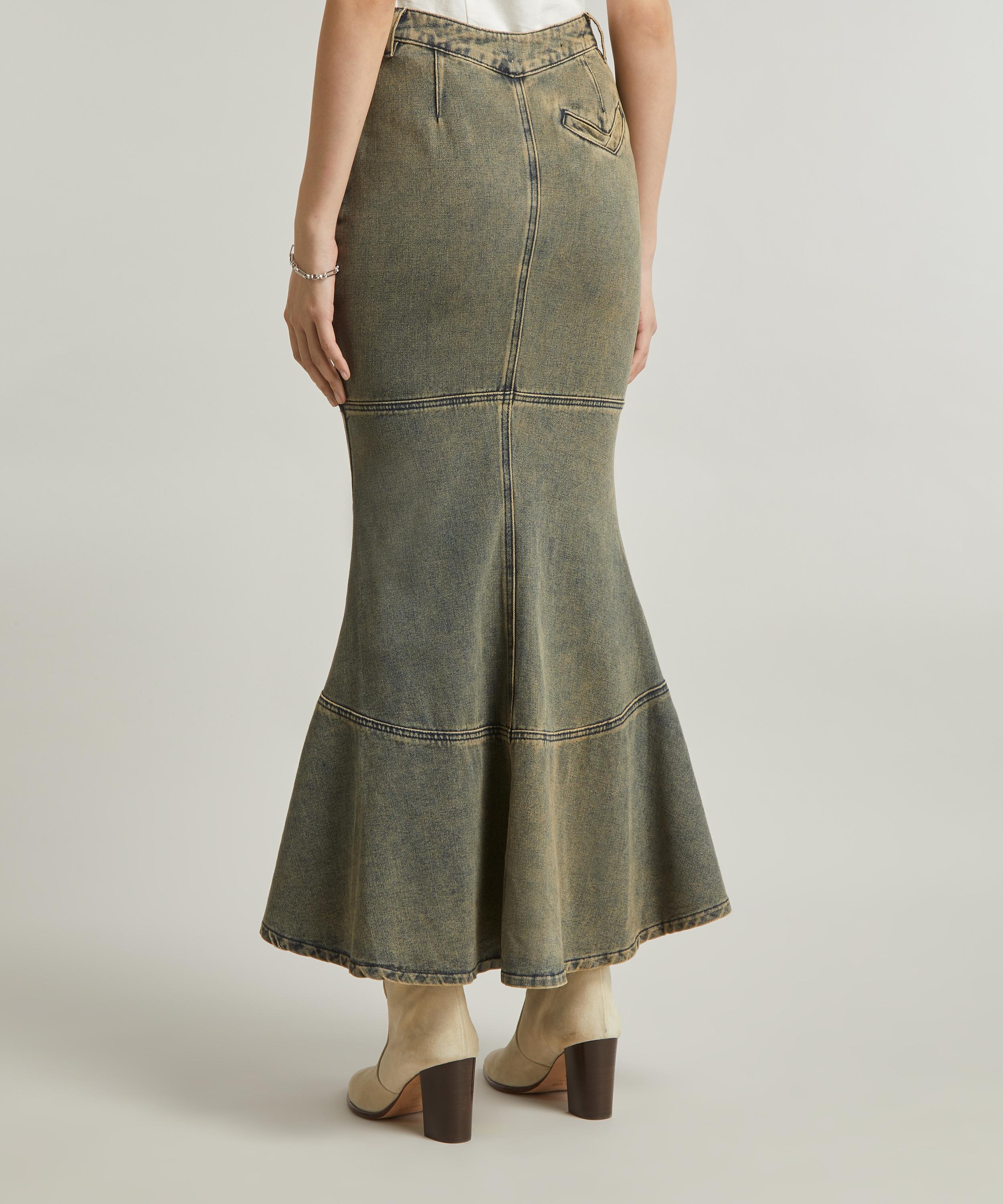 House of Sunny - Courtyard Tulip Denim Skirt image number 3