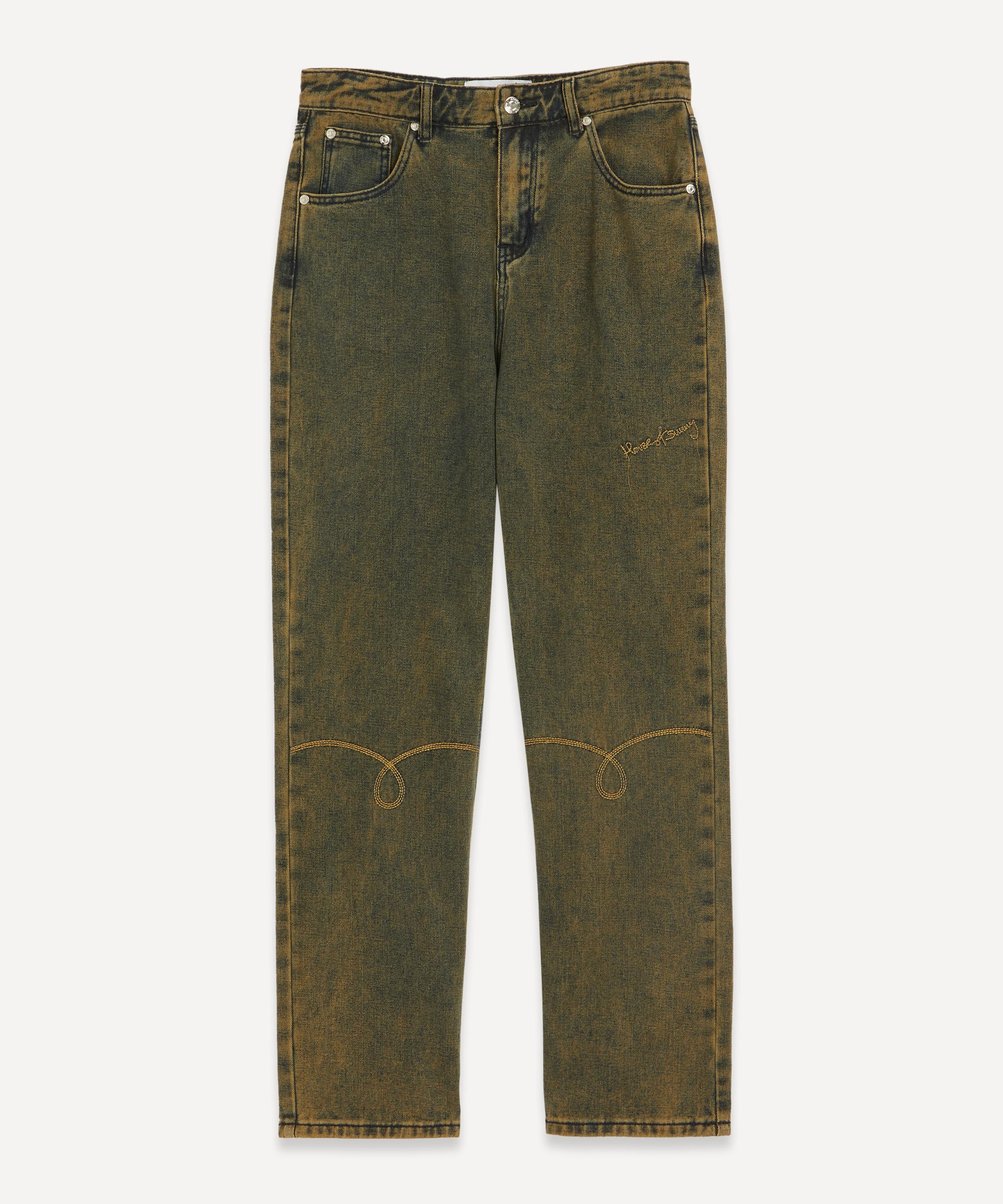 House of Sunny Courtyard Embroidered Straight Jeans | Liberty