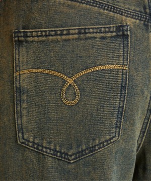 House of Sunny - Courtyard Embroidered Straight Jeans image number 4