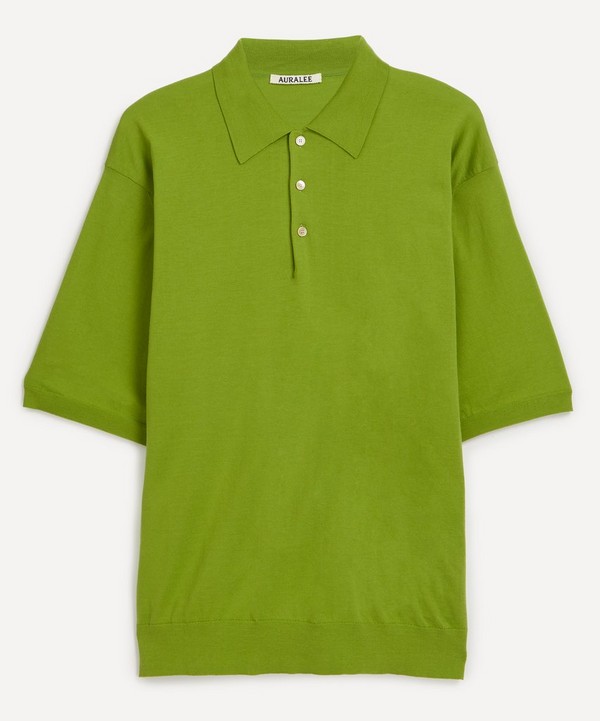 Auralee - Super High Gauge Cotton Knit Polo image number null