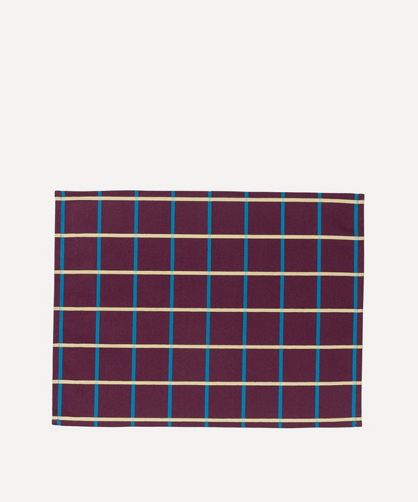 Tiipoi - Yantra Placemat Burgundy and Blue Set of Two image number null