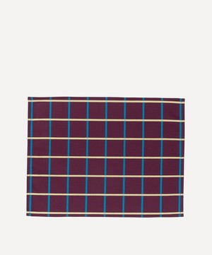 Tiipoi - Yantra Placemat Burgundy and Blue Set of Two image number 0