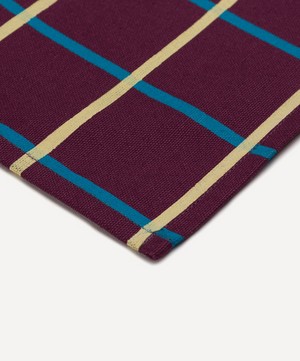Tiipoi - Yantra Placemat Burgundy and Blue Set of Two image number 2