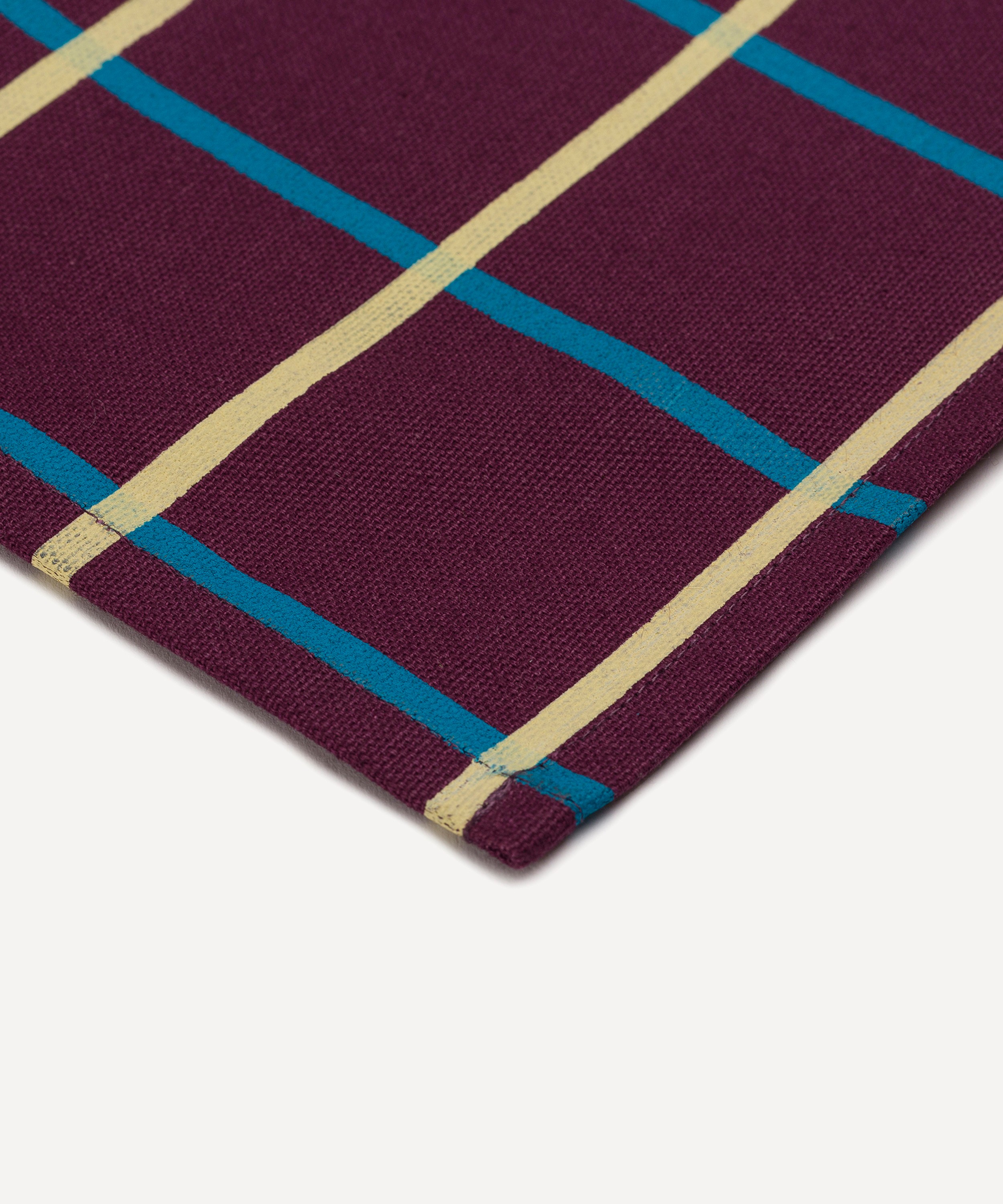 Tiipoi - Yantra Placemat Burgundy and Blue Set of Two image number 2