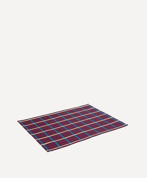 Tiipoi - Yantra Placemat Burgundy and Blue Set of Two image number 5
