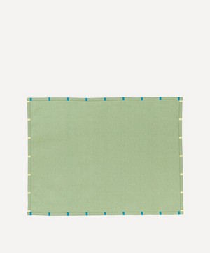 Tiipoi - Yantra Placemat Green and Orange Set of Two image number 2