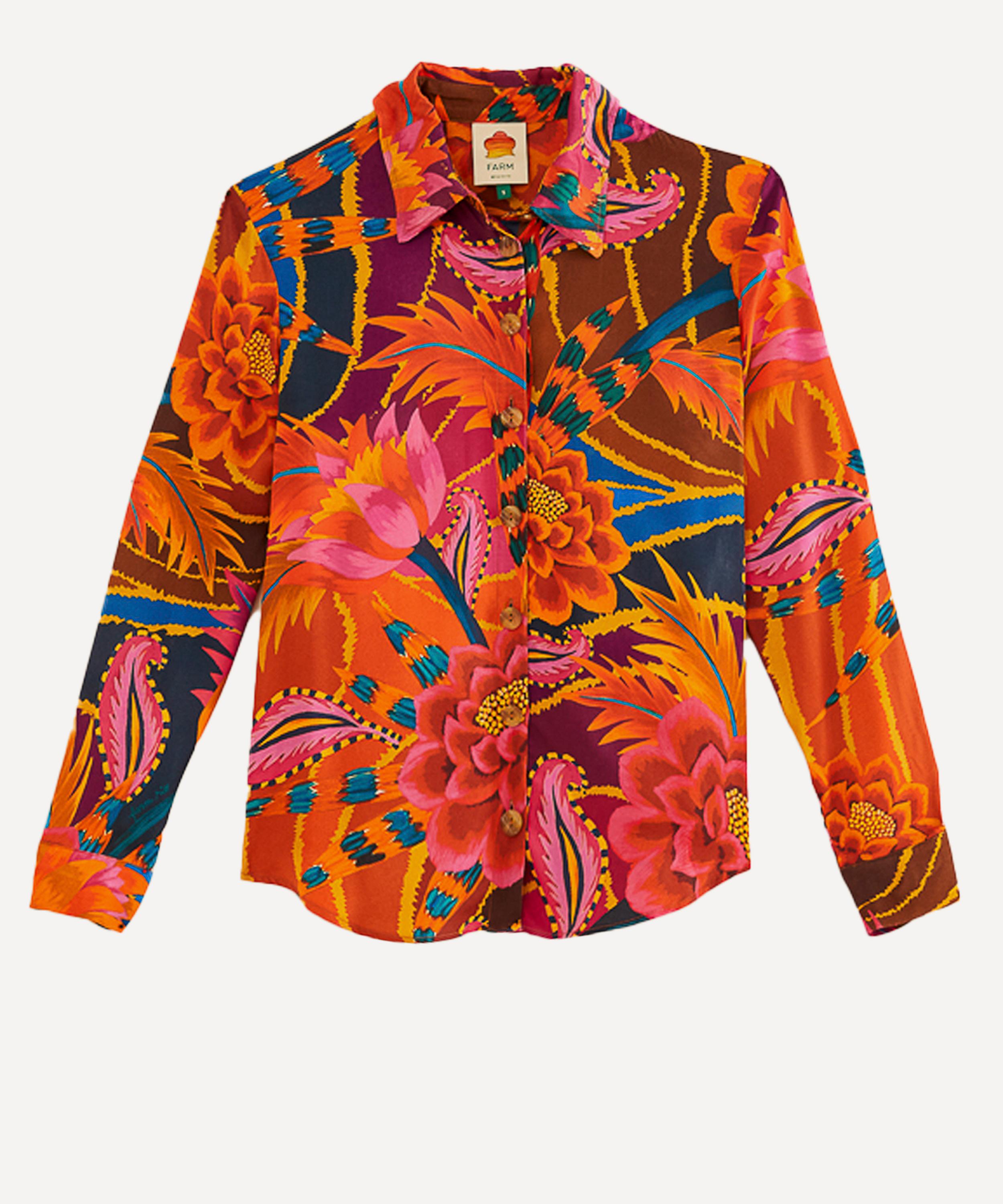 FARM Rio - Vintage Wave Multicolour Long-Sleeve Shirt image number 0